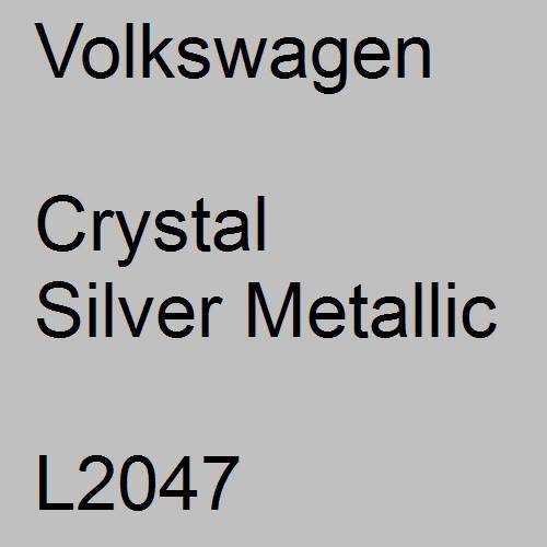 Volkswagen, Crystal Silver Metallic, L2047.